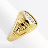 KA0048r Gold and Silver Alexander the Great Ring _3