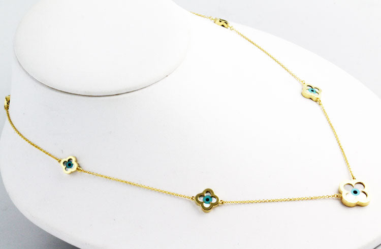 ML0001n Gold Evil Eye Necklace _2