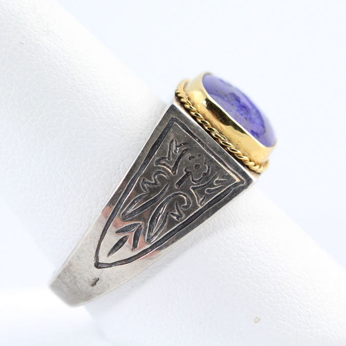 SV9429r Silver & Gold Ring w/Lapis _3