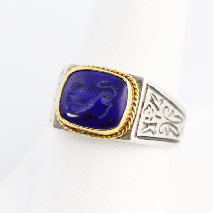 SV9429r Silver & Gold Ring w/Lapis _4
