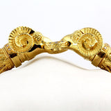HK0704b Gold Rams Head Bracelet _4