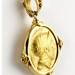 HK0305p Gold Goddess Athena Medallion _3