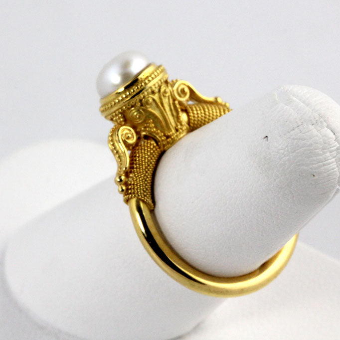 HK0406r Gold & Pearl Ring _4