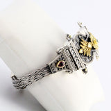 HK0605b Silver & Gold Hercules Knot Bracelet _3