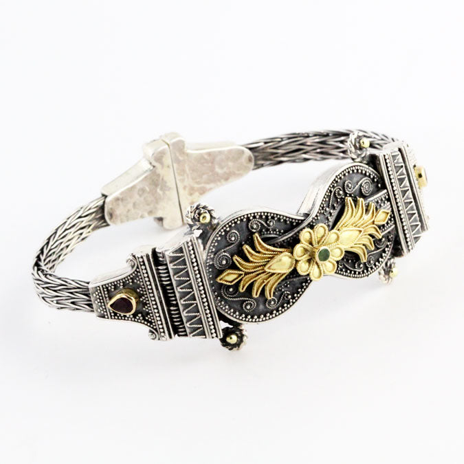 HK0605b Silver & Gold Hercules Knot Bracelet _2
