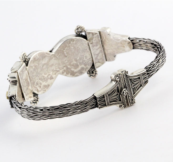 HK0605b Silver & Gold Hercules Knot Bracelet _4