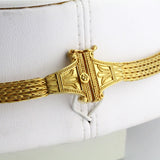 HK0602n Gold Hercules Knot Necklace _5