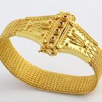 HK0703b Gold Bracelet w/Diamonds & Rubies _2
