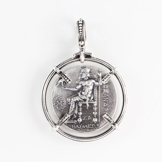 HK5002p Silver Medallion of Alexander the Great _2