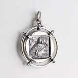HK5003p Silver Medallion of Goddess Athena _2
