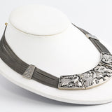 SV7785n Silver Peacock Necklace _2