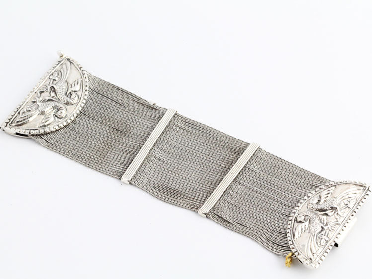 SV0049b Silver Peacock Bracelet _3