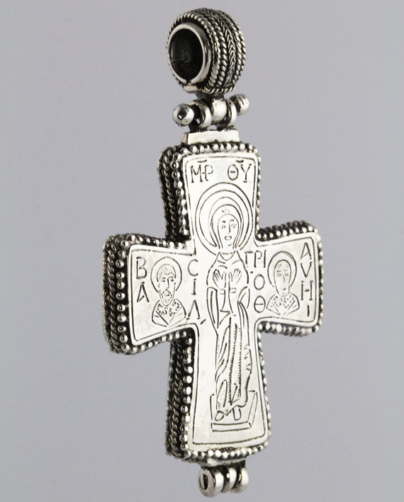 SV0063c Silver Cross of the Mother of God _3