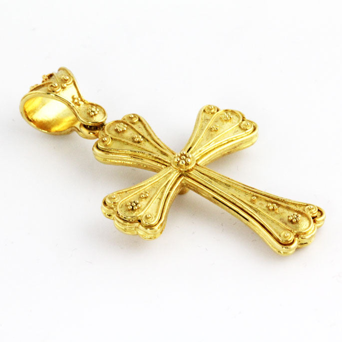 HK0221c Gold Cross w/Emerald _2