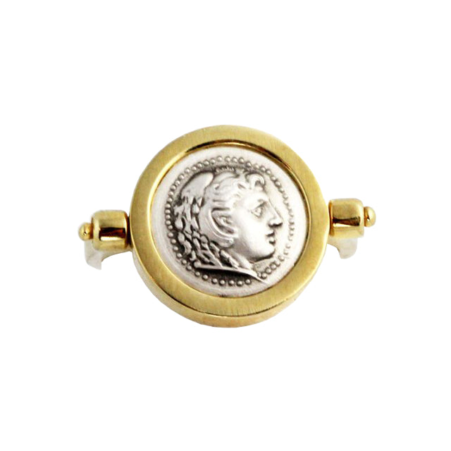 Archaic Fame Swivel Gold & Silver Ring