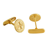 Wash-Thy-Sins Gold Cufflinks