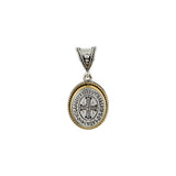 Wash-Thy-Sins Silver & Gold Pendant