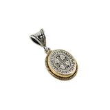 Wash-Thy-Sins Silver & Gold Pendant